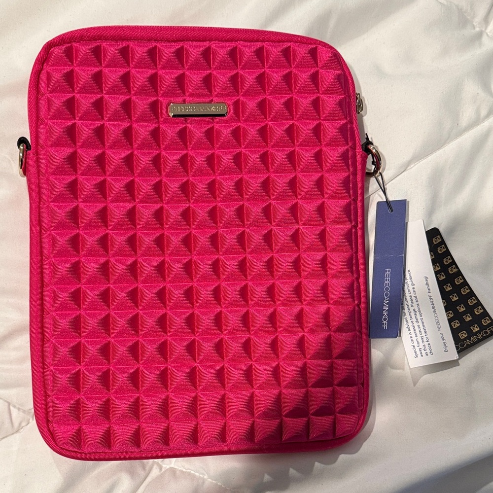 Rebecca Minkoff Fuchsia Quilted Tablet Case